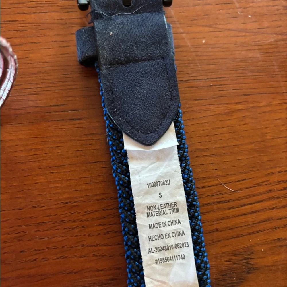 Kids' Navy Woven Belt